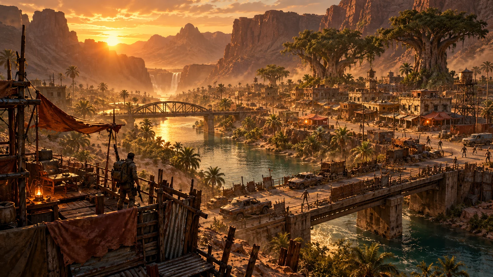 RIVERSIDE TOWN — imagined zombie apocalypse concept art